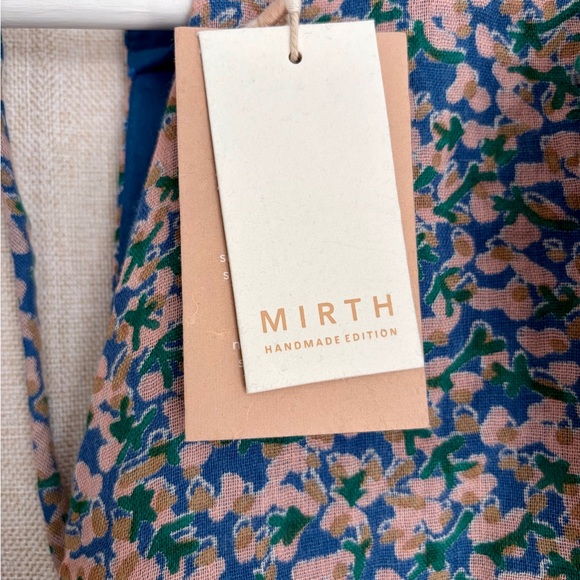 NWT MIRTH CAFTAN Perth Backless Short Dress Blueberry Print - Small - Picture 7 of 13